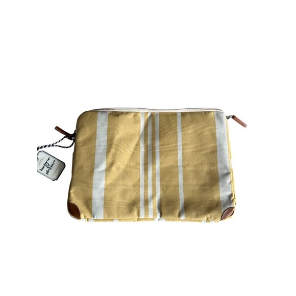 BUSINESS & PLEASURE Yellow Striped Padded Laptop Sleeve Case NEW NWT - Picture 6 of 6